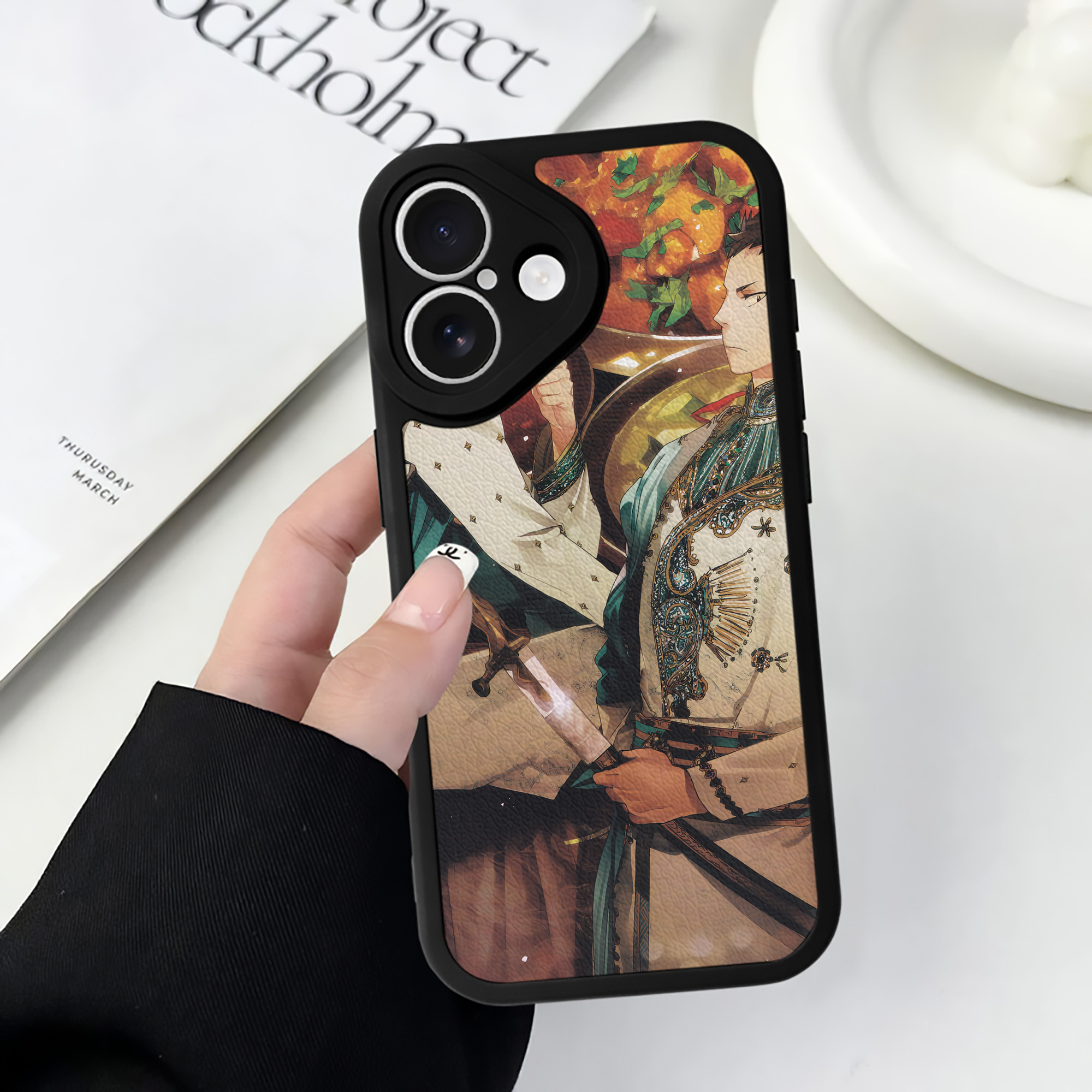（画像用） ハイキュー!! Haikyu!! 【iPhone 16シリーズ対応】シリコンスマホケース（レザー調） 材質：シリコン